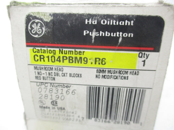 GENERAL ELECTRIC CR104PBM91R6 NSMP