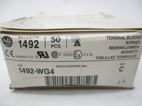 ALLEN BRADLEY 1492-WG4 SER. C (PKG OF 50) (WH) NSMP