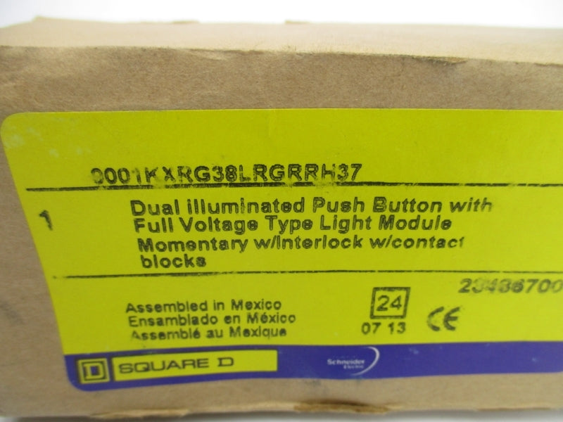 SQUARE D 9001KXRG38LRGRRH37 SER. J 120VAC NSMP