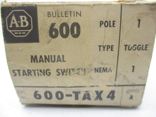 ALLEN BRADLEY 600-TAX4 SER. A (BK/WH) NSMP