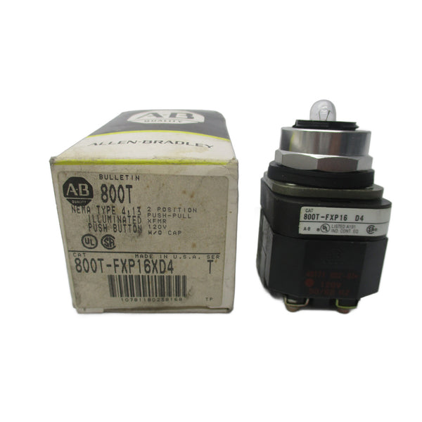 ALLEN BRADLEY 800T-FXP16XD4 SER. T 120V (BK/YL) NSMP