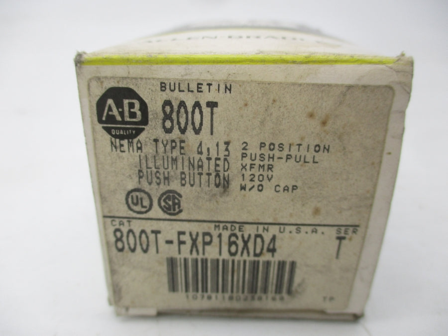 INDUSTRIAL SPARE PART 800T-FXP16XD4 SER. T 120V (BK/YL) NSMP