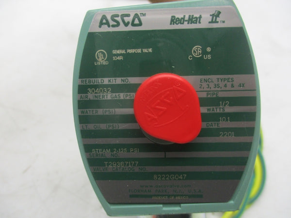 ASCO 8222G047 110/120V 2-125PSI 1/2" NSMP