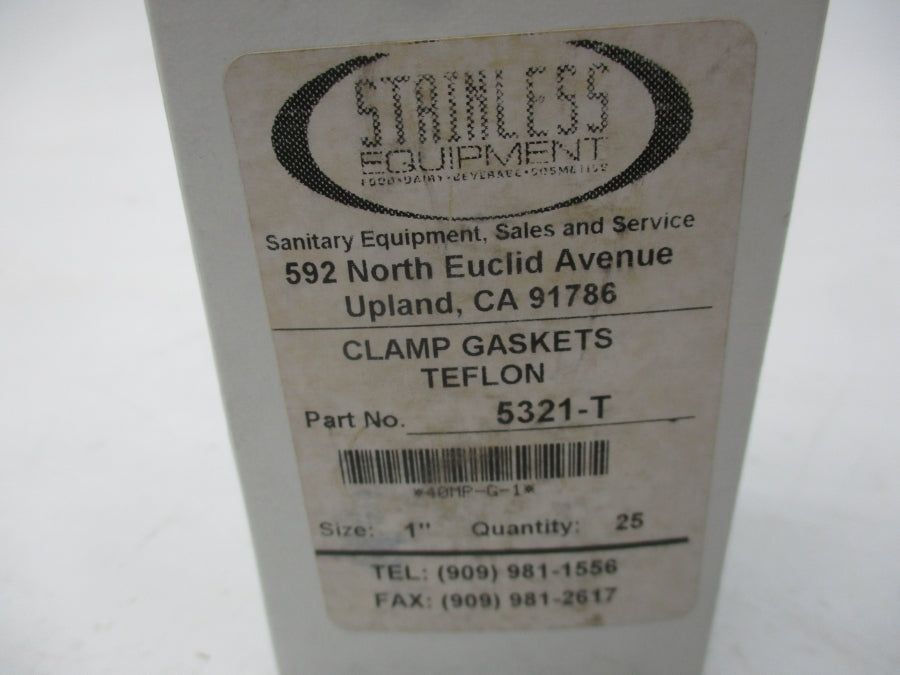 STAINLESS EQUIPMENT COMPANY 5321-T 1" (PKG OF 25) NSMP