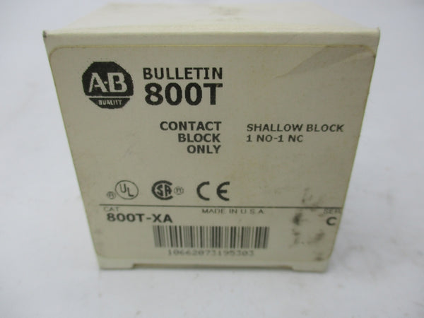 ALLEN BRADLEY 800T-XA SER. C (WH) NSMP