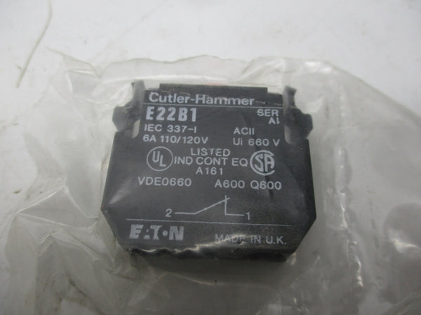 CUTLER HAMMER E22B1 SER. A1 110/120V 6A (PKG OF 9) NSMP