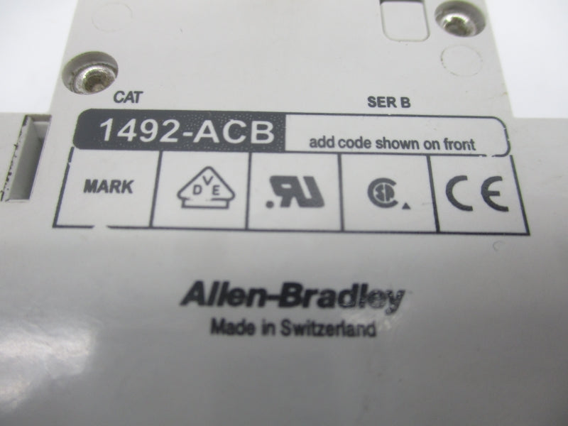 ALLEN BRADLEY 1492-ACBH1 SER. B 277VAC 6A NSNP