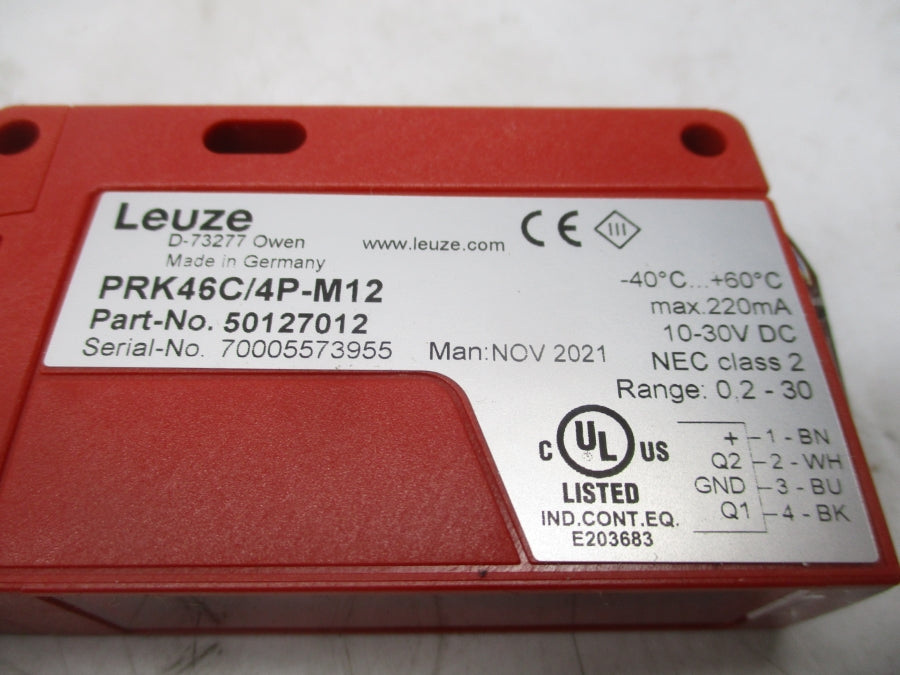 LEUZE PRK46C/4P-M12 50127012 10-30VDC NSMP