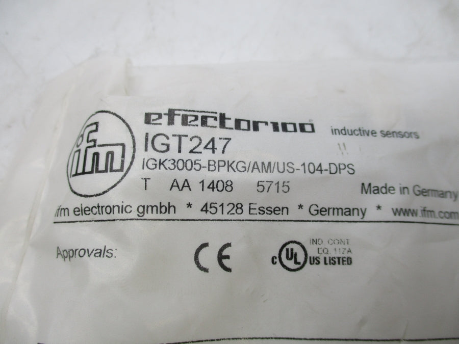 IFM EFECTOR ICT247 IGK3005-BPKG/AM/US-104-DPS NSMP