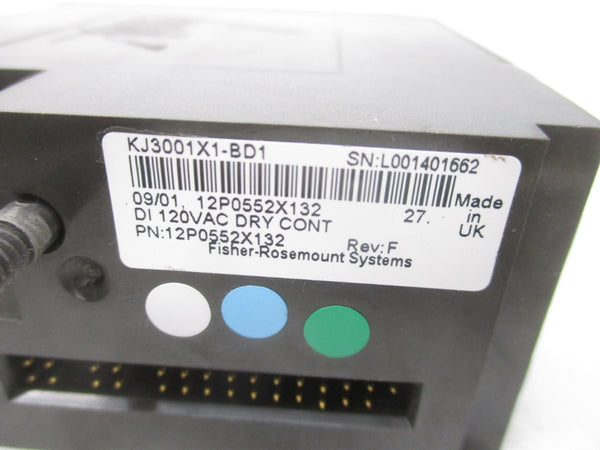 FISHER ROSEMOUNT KJ3001X1-BD1 12P0552X132 120VAC REV. F NSNP