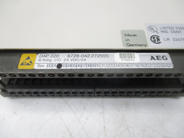 AEG 6728-042.272555 24VDC 2A REV. 02 NSNP