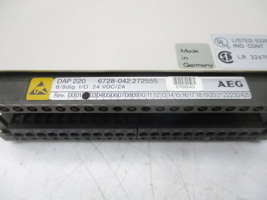 AEG 6728-042.272555 24VDC 2A REV. 02 NSNP