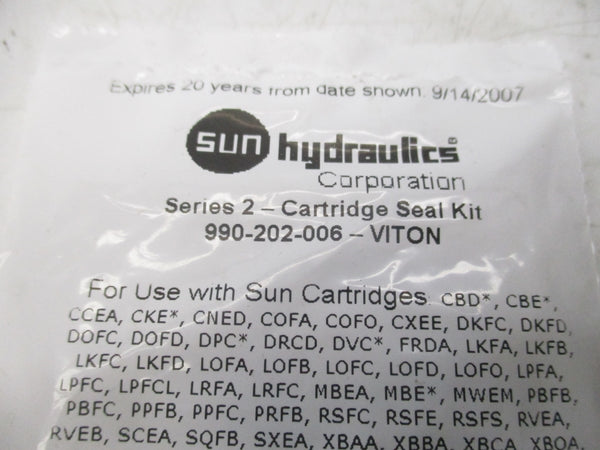 SUN HYDRAULICS 990-202-006-VITON SER. 2 NSMP