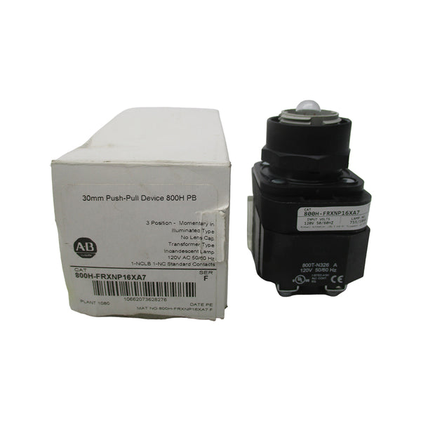 ALLEN BRADLEY 800H-FRXNP16XA7 SER. F 120VAC NSMP