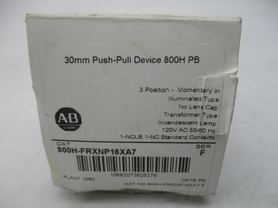 INDUSTRIAL SPARE PART 800H-FRXNP16XA7 SER. F 120VAC NSMP