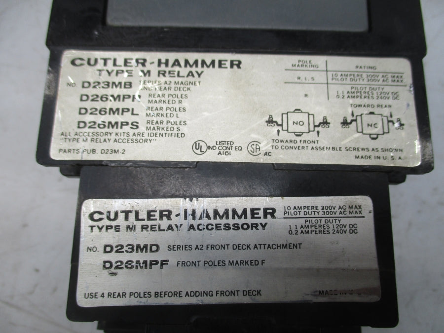 CUTLER HAMMER D23MB SER. A2 110/120V (AS PICTURED) UNMP