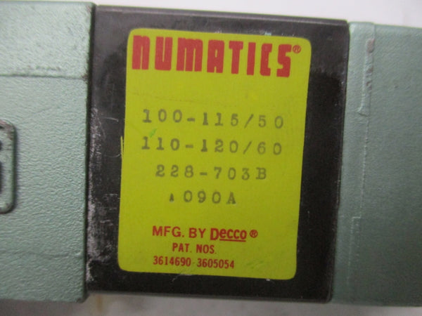 NUMATICS 081SA400K 110/120V 0.09A NSNP