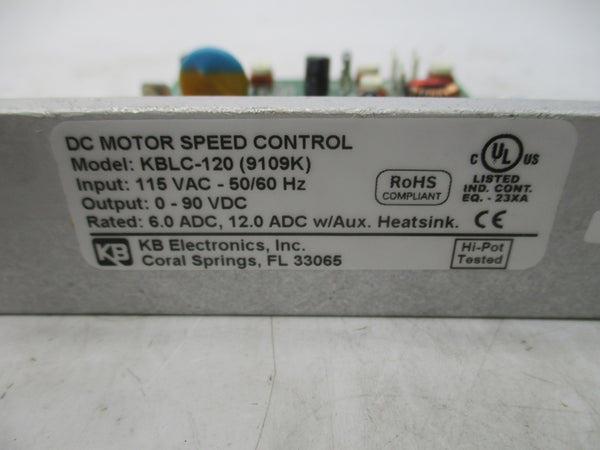 KB ELECTRONICS KBLC-120 (9109K) 115VAC NSNP
