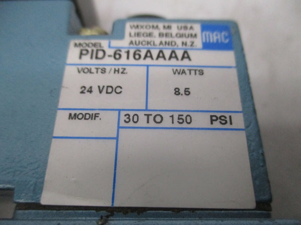 MAC 55B-12-PI-616AA 24VDC 30-150PSI UNMP