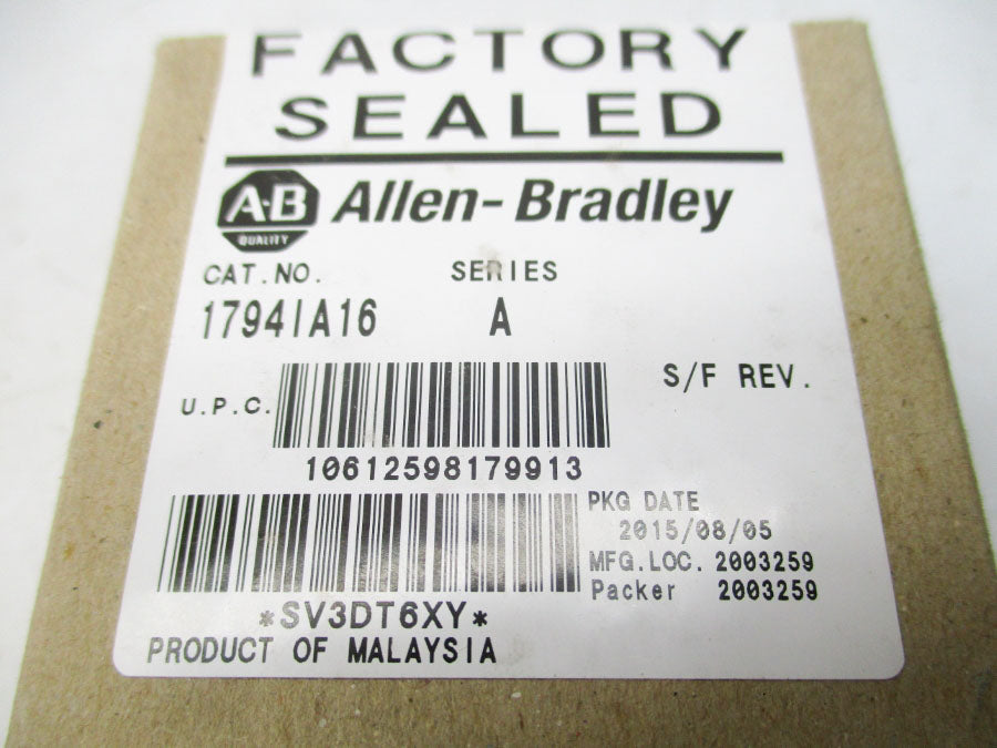 INDUSTRIAL SPARE PART 1794IA16 SER. A 120VAC DATE: 2015 (BR/WH) NSFS
