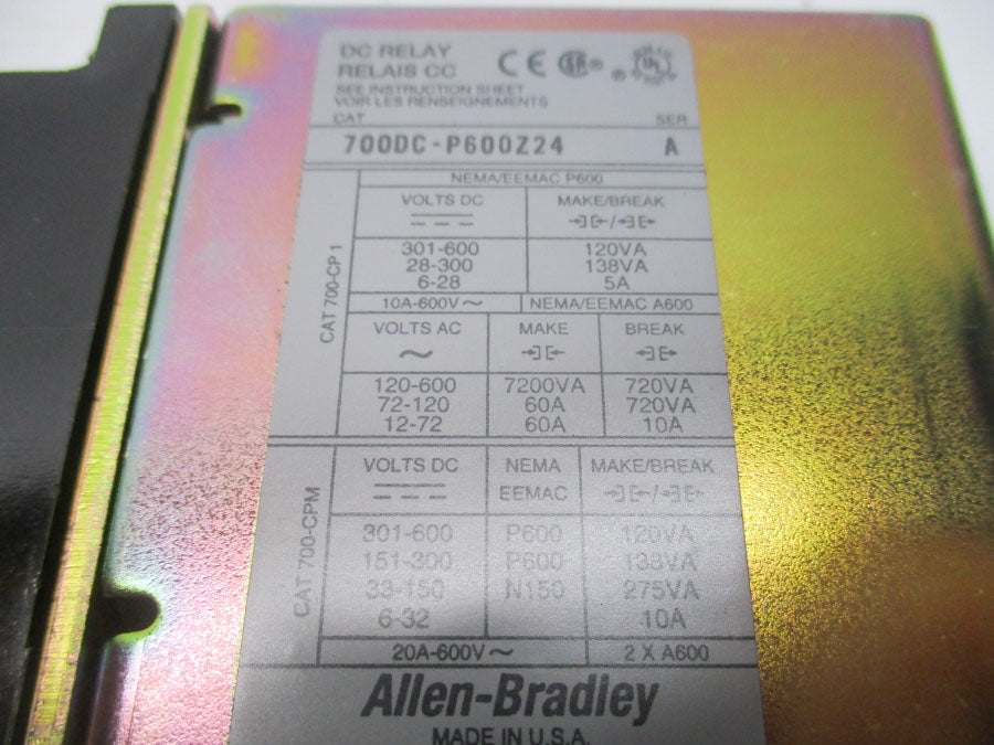 INDUSTRIAL SPARE PART 700DC-P600Z24 SER. A 24VDC NSMP