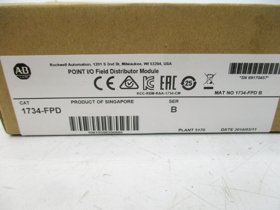 ALLEN BRADLEY 1734-FPD SER. B DATE: 2019 (BR/WH) NSFS