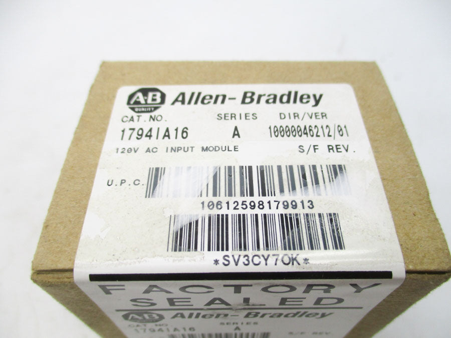 ALLEN BRADLEY 1794IA16 SER. A 120V DATE: 2014 (BR/WH) NSFS