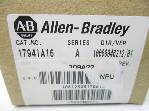 ALLEN BRADLEY 1749IA16 SER. A 120V DATE: 2013 (BR/WH) NSFS