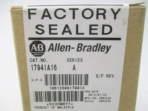 ALLEN BRADLEY 1749IA16 SER. A 120V DATE: 2013 (BR/WH) NSFS