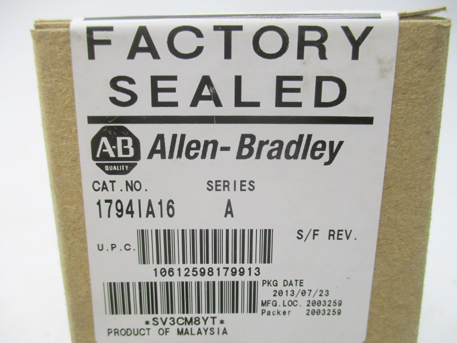 ALLEN BRADLEY 1749IA16 SER. A 120V DATE: 2013 (BR/WH) NSFS