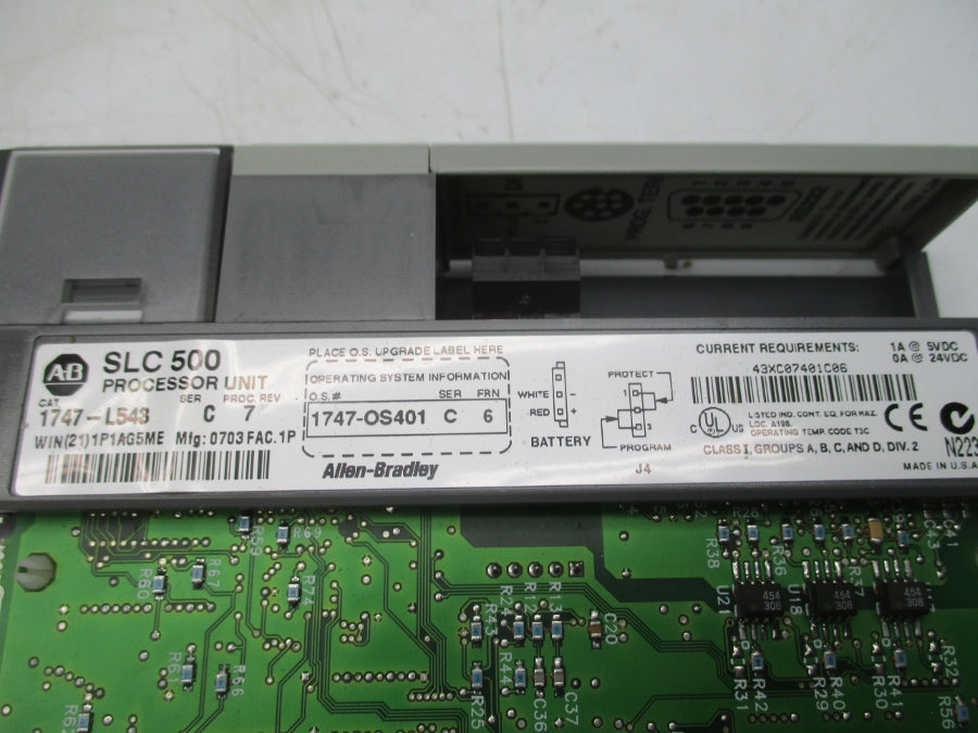ALLEN BRADLEY 1747-L543 SER. C F/W 6 REV. 7 (NO KEY) NSNP
