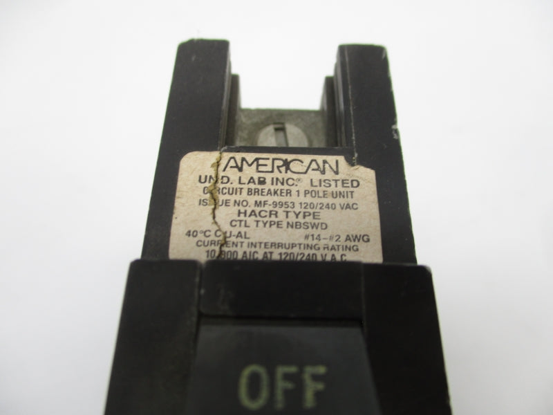 AMERICAN NBSWD120 120/240VAC 20A NSNP