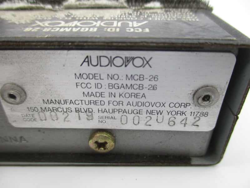 AUDIOVOX MCB-26 BGAMCB-26 UNMP