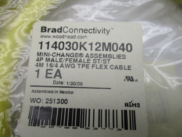DANIEL WOODHEAD 114030K12M040 600V 8A NSMP