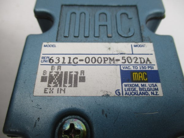 MAC 6311C-000PM-502DA 24VDC 150PSI UNMP