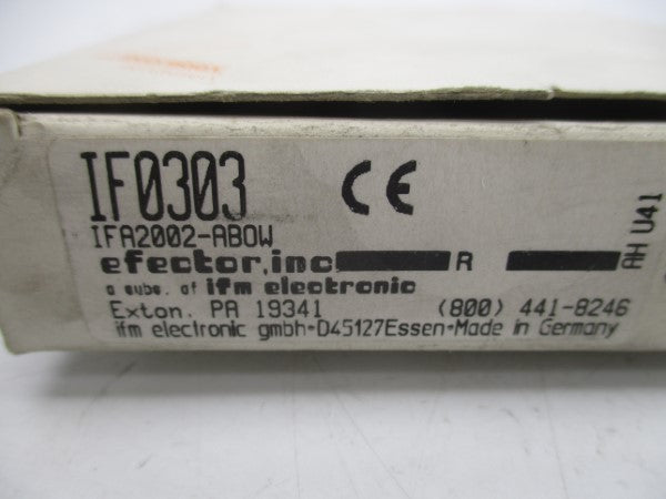 IFM EFECTOR IF0303 IFA2002-ABOW 250VAC NSMP