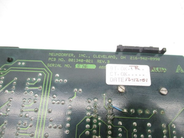 NEUNDORFER 801340-021 REV. B NSNP