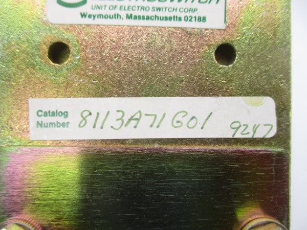 ELECTROSWITCH 8113A71G01 NSNP