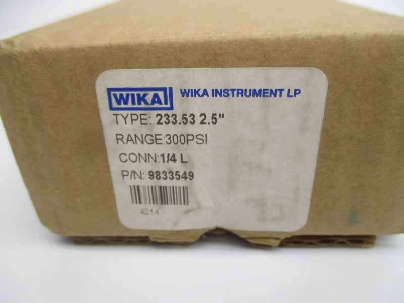 WIKA 9833549 233.532.5" 0-300PSI NSMP