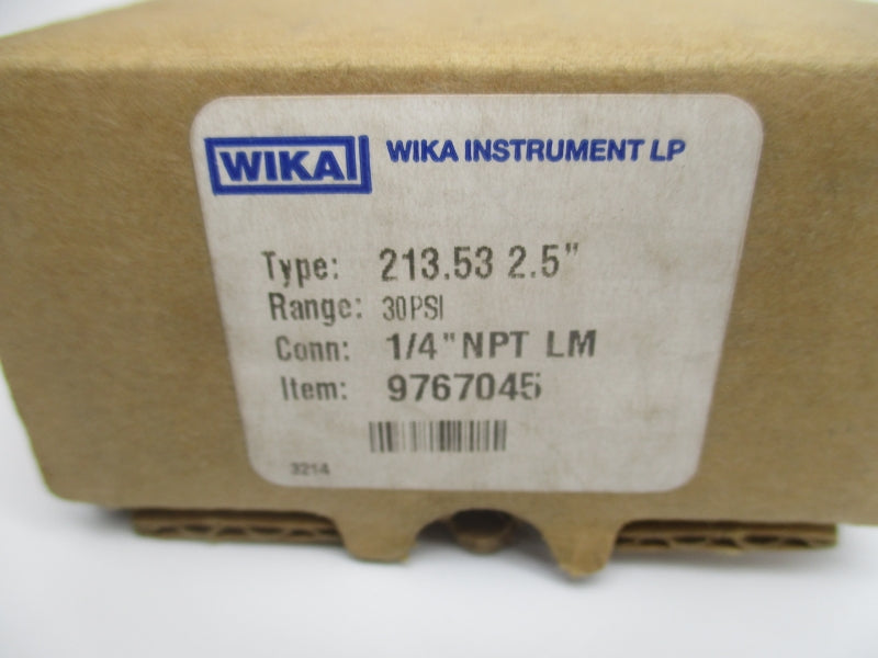 WIKA 9767045 213.532.5" 0-30PSI NSMP
