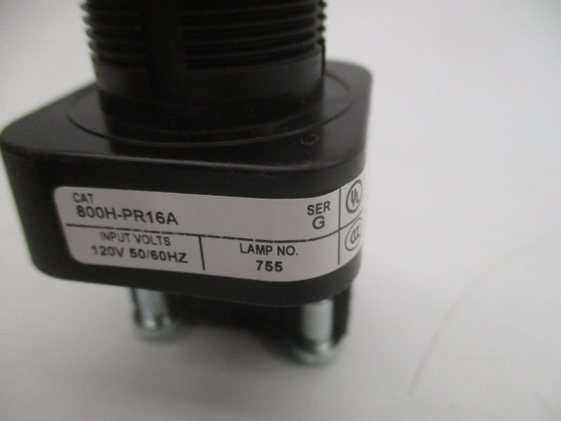ALLEN BRADLEY 800H-PR16A SER. G 120V (BR/WH) NSMP