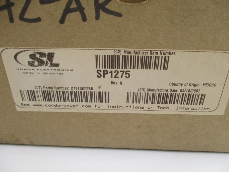 SL POWER ELECTRONICS SP1275 REV. K NSMP