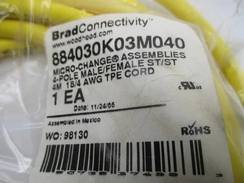 DANIEL WOODHEAD 884030K03M040 260V 4A NSMP