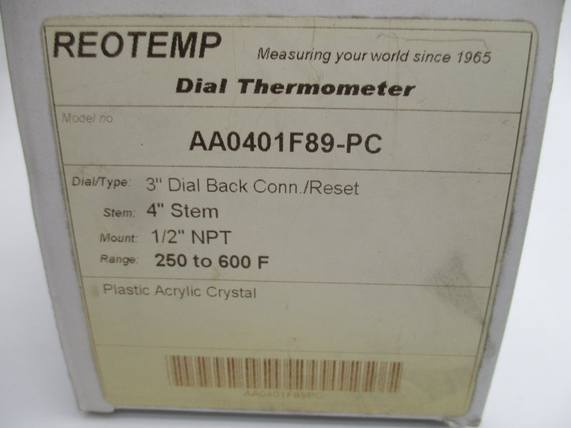 RHEOTEMP AA0401F89-PC 250-600F NSMP