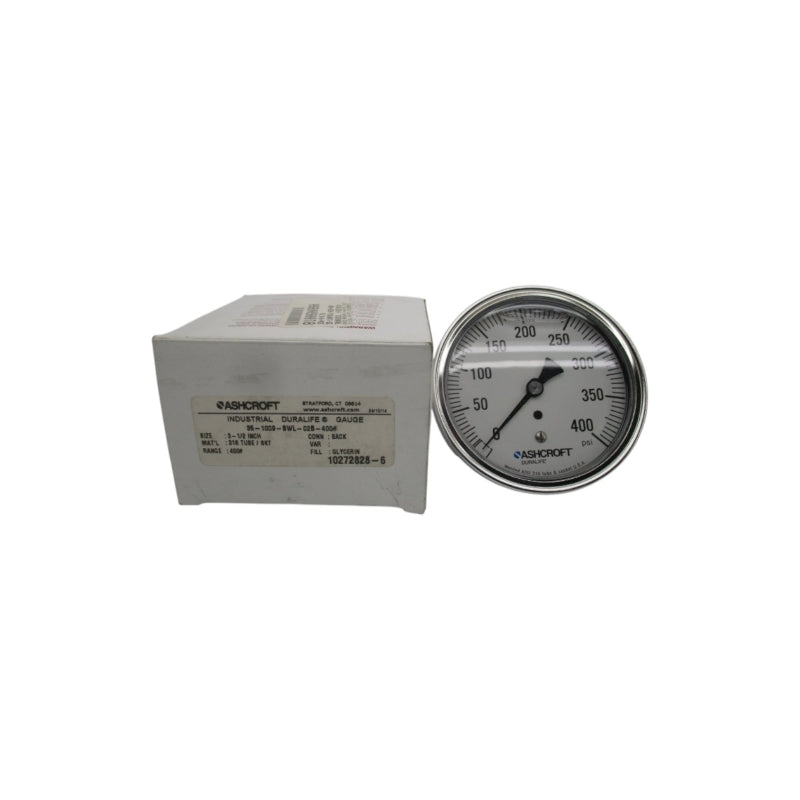 ASHCROFT 35-1009-SWL-02B-400# 0-400PSI NSMP