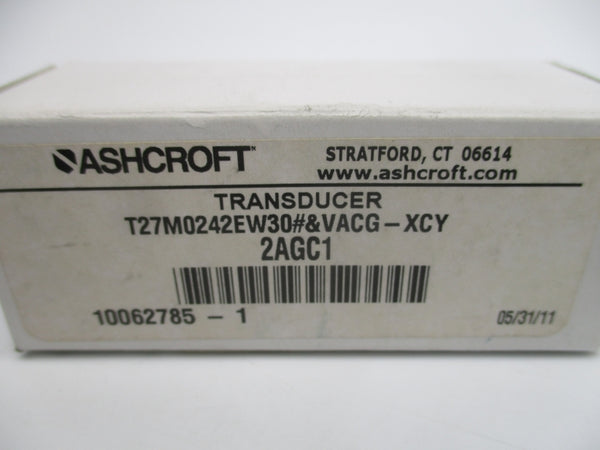 ASHCROFT T27M0242EW30#&VACG-XCY TYPE T2 NSMP