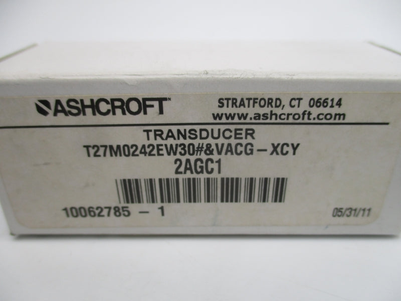ASHCROFT T27M0242EW30#&VACG-XCY TYPE T2 NSMP
