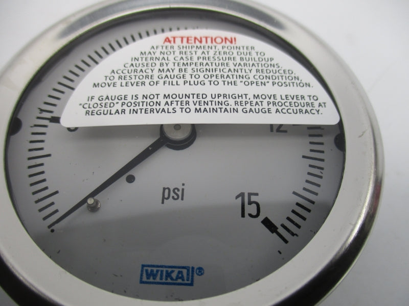 WIKA 9833604 0-15PSI NSMP