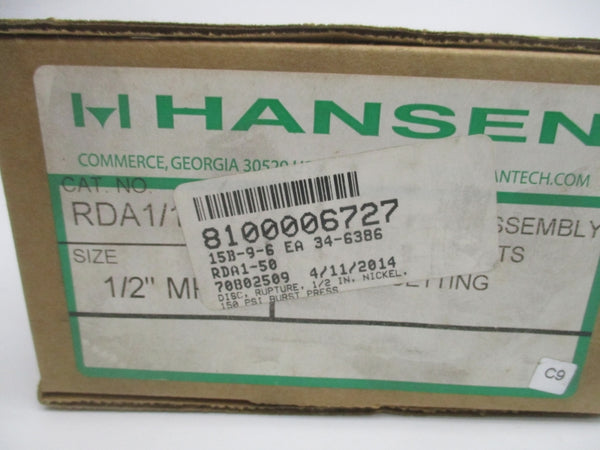 HANSEN RDA1/150 150PSI NSMP