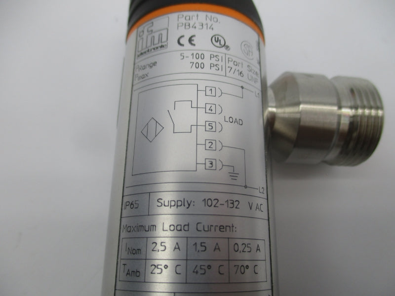IFM EFECTOR PB4314 PB-010PRBU76-HFB0W/LS/ NSMP